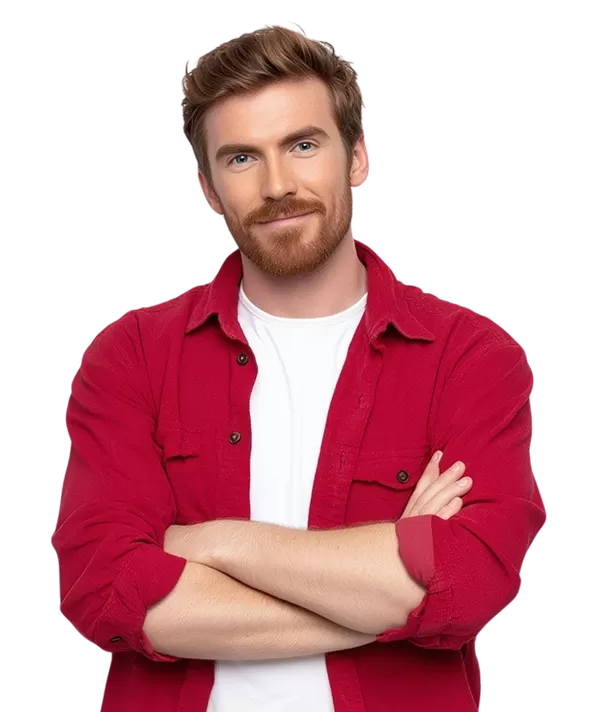 Muž v bílém tričku